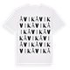 White t-shirt med Åvik ordlek t-shirt