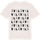 Vintage White t-shirt med Åvik ordlek t-shirt