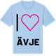 Blue Soul t-shirt med Jag älskar Ävje t-shirt stort tryck