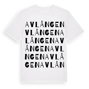 Avlången ordlek t-shirt – ekologisk bomull t-shirt från Pinshirt