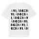 Avlången ordlek t-shirt
