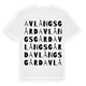Avlångsgård ordlek t-shirt