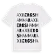 White t-shirt med Axbergshammar ordlek t-shirt