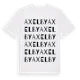 White t-shirt med Axelby ordlek t-shirt