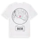 White t-shirt med Backa t-shirt