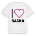 Jag älskar Backa t-shirt stort tryck