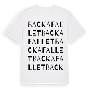 Backafallet ordlek t-shirt – ekologisk bomull t-shirt från Pinshirt