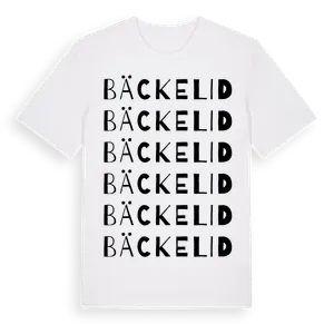 Bäckelid ordlek t-shirt – ekologisk bomull t-shirt från Pinshirt