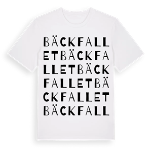 Bäckfallet ordlek t-shirt – ekologisk bomull t-shirt från Pinshirt