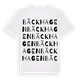 White t-shirt med Bäckhagen ordlek t-shirt