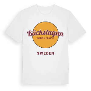 Bäckstugan cirkel t-shirt – ekologisk bomull t-shirt från Pinshirt