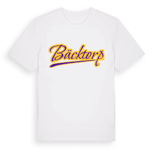 Bäcktorp baseball t-shirt – ekologisk bomull t-shirt från Pinshirt
