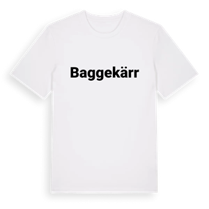 Baggekärr fetstil t-shirt – ekologisk bomull t-shirt från Pinshirt