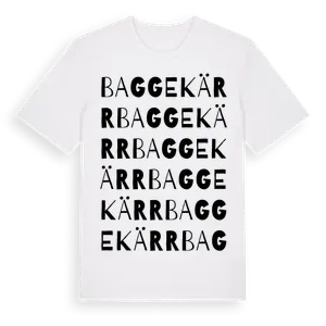 Baggekärr ordlek t-shirt – ekologisk bomull t-shirt från Pinshirt