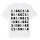 Baggesand ordlek t-shirt