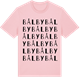 Pink Cotton t-shirt med Bålby ordlek t-shirt
