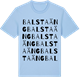 Blue Soul t-shirt med Balstaäng ordlek t-shirt