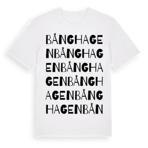 Bånghagen ordlek t-shirt – ekologisk bomull t-shirt från Pinshirt