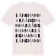 Vintage White t-shirt med Bånghammar ordlek t-shirt