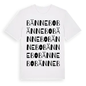 Bännebo ordlek t-shirt – ekologisk bomull t-shirt från Pinshirt