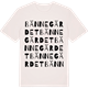 Vintage White t-shirt med Bännegärdet ordlek t-shirt
