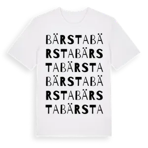Bärsta ordlek t-shirt – ekologisk bomull t-shirt från Pinshirt