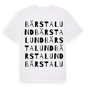 Bärstalund ordlek t-shirt – ekologisk bomull t-shirt från Pinshirt