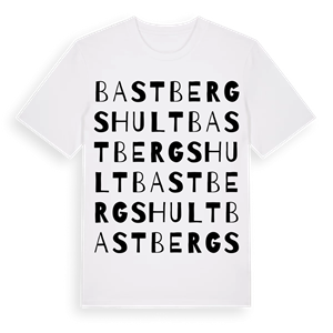 Bastbergshult ordlek t-shirt – ekologisk bomull t-shirt från Pinshirt