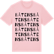 Pink Cotton t-shirt med Båtens ordlek t-shirt