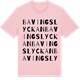 Pink Cotton t-shirt med Bavingslyckan ordlek t-shirt