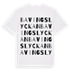 White t-shirt med Bavingslyckan ordlek t-shirt
