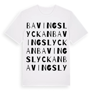 Bavingslyckan ordlek t-shirt – ekologisk bomull t-shirt från Pinshirt