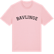 Pink Cotton t-shirt med Bavlinge böjd t-shirt