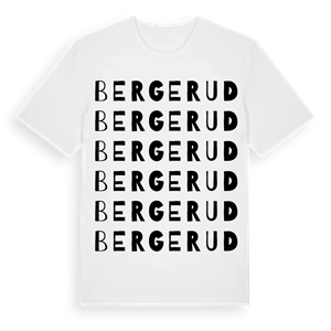 Bergerud ordlek t-shirt – ekologisk bomull t-shirt från Pinshirt