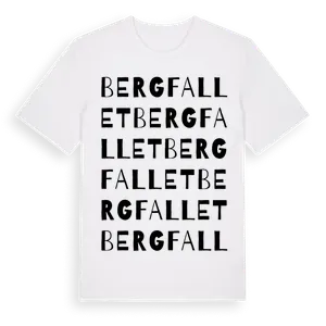 Bergfallet ordlek t-shirt – ekologisk bomull t-shirt från Pinshirt