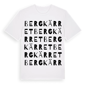 Bergkärret ordlek t-shirt – ekologisk bomull t-shirt från Pinshirt