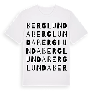 Berglunda ordlek t-shirt – ekologisk bomull t-shirt från Pinshirt