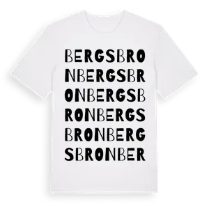 Bergsbron ordlek t-shirt – ekologisk bomull t-shirt från Pinshirt
