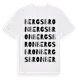 White t-shirt med Bergsbron ordlek t-shirt
