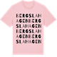 Pink Cotton t-shirt med Bergslahagen ordlek t-shirt
