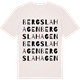 Vintage White t-shirt med Bergslahagen ordlek t-shirt