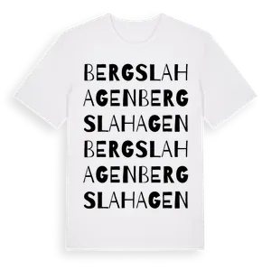 Bergslahagen ordlek t-shirt – ekologisk bomull t-shirt från Pinshirt