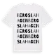 White t-shirt med Bergslahagen ordlek t-shirt