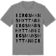 Mid Heather Gray t-shirt med Bergsmanshyttan ordlek t-shirt