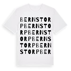 Bernstorp ordlek t-shirt – ekologisk bomull t-shirt från Pinshirt