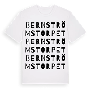 Bernströmstorpet ordlek t-shirt – ekologisk bomull t-shirt från Pinshirt