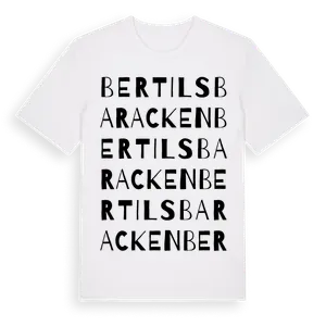 Bertilsbaracken ordlek t-shirt – ekologisk bomull t-shirt från Pinshirt