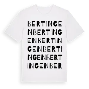 Bertingen ordlek t-shirt – ekologisk bomull t-shirt från Pinshirt