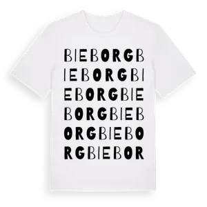 Bieborg ordlek t-shirt – ekologisk bomull t-shirt från Pinshirt