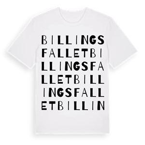 Billingsfallet ordlek t-shirt – ekologisk bomull t-shirt från Pinshirt